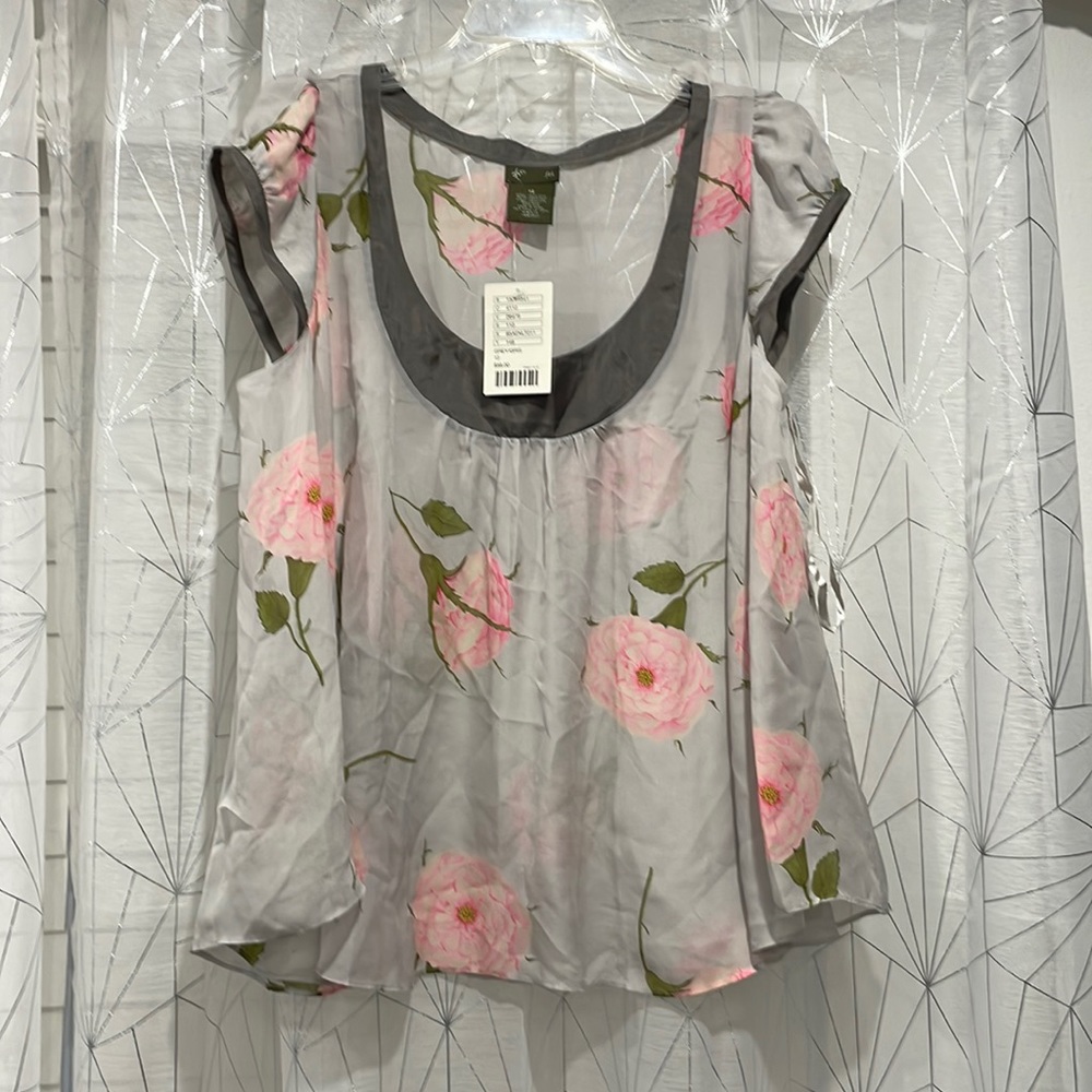NWT silk Anthropologie Fei blouse